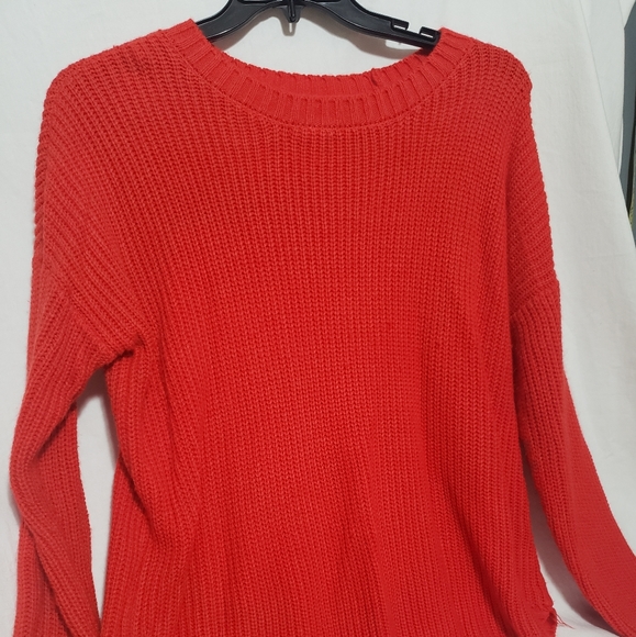 So Brand Red Braided Knit Sweater XXL - Picture 6 of 6